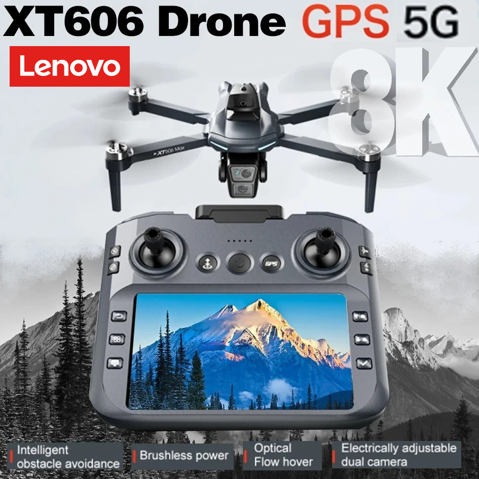 Drone Gps Mount - Lenovo XT606 Drone Profesyonel 8K HD