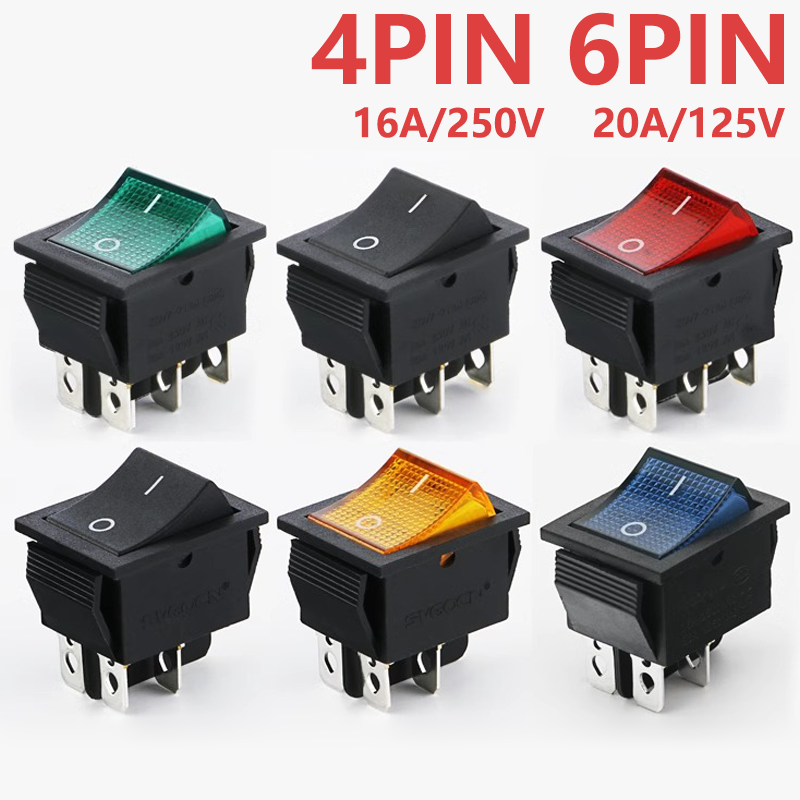 Drone Buzzer - KCD4 Rocker Anahtarı AÇIK KAPALI Led