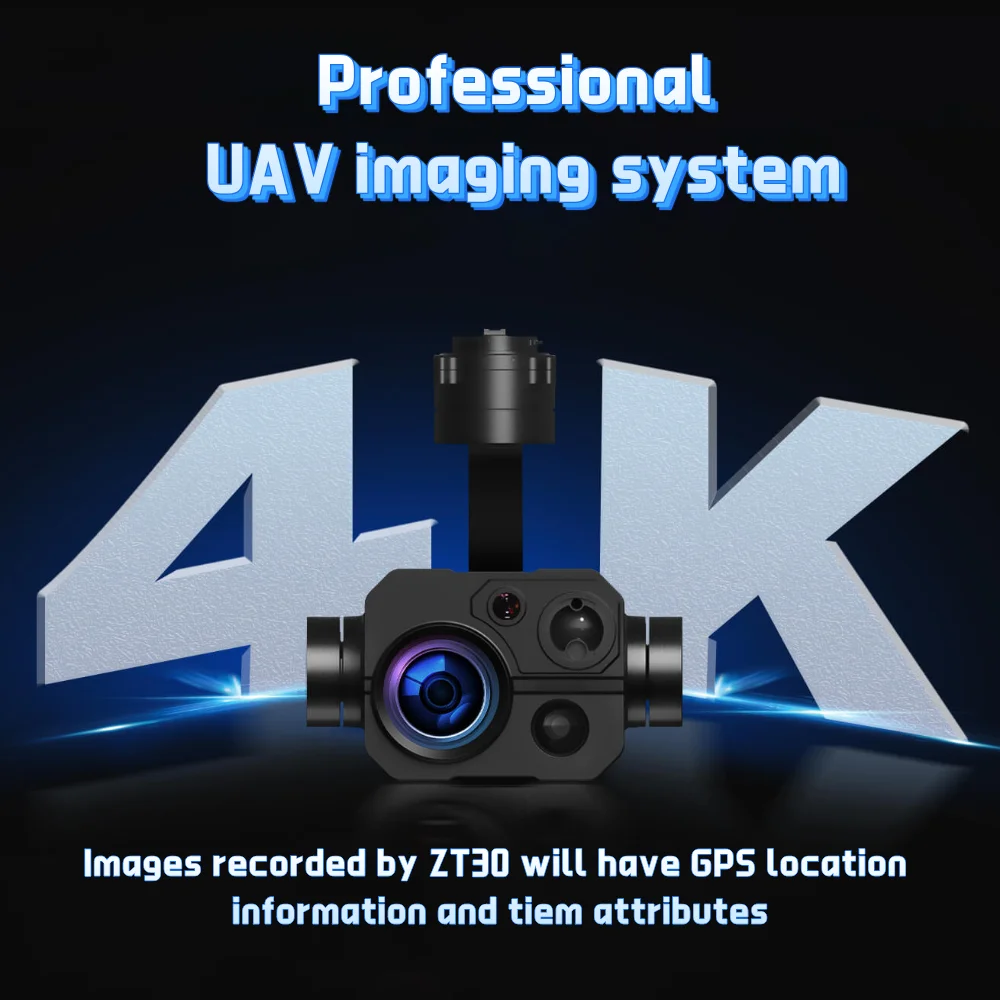 Drone Gimbal - 2026 Yeni T30 Gimbal Kamera Drone'u,