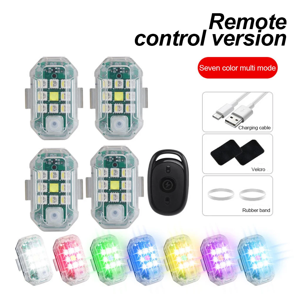 Drone Led Light - Kablosuz Uzaktan Kumanda LED Uçak çakarlı