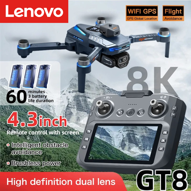 Drone Gps Mount - Lenovo GT8 Drone 8K Profesyonel Çift