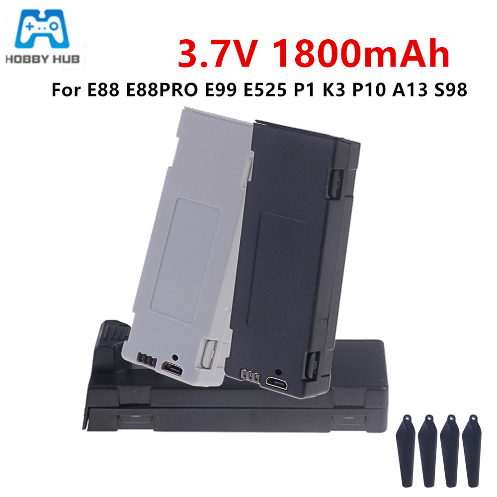 Drone Charger - E88 Pil Şarj Edilebilir Pil 3.7V