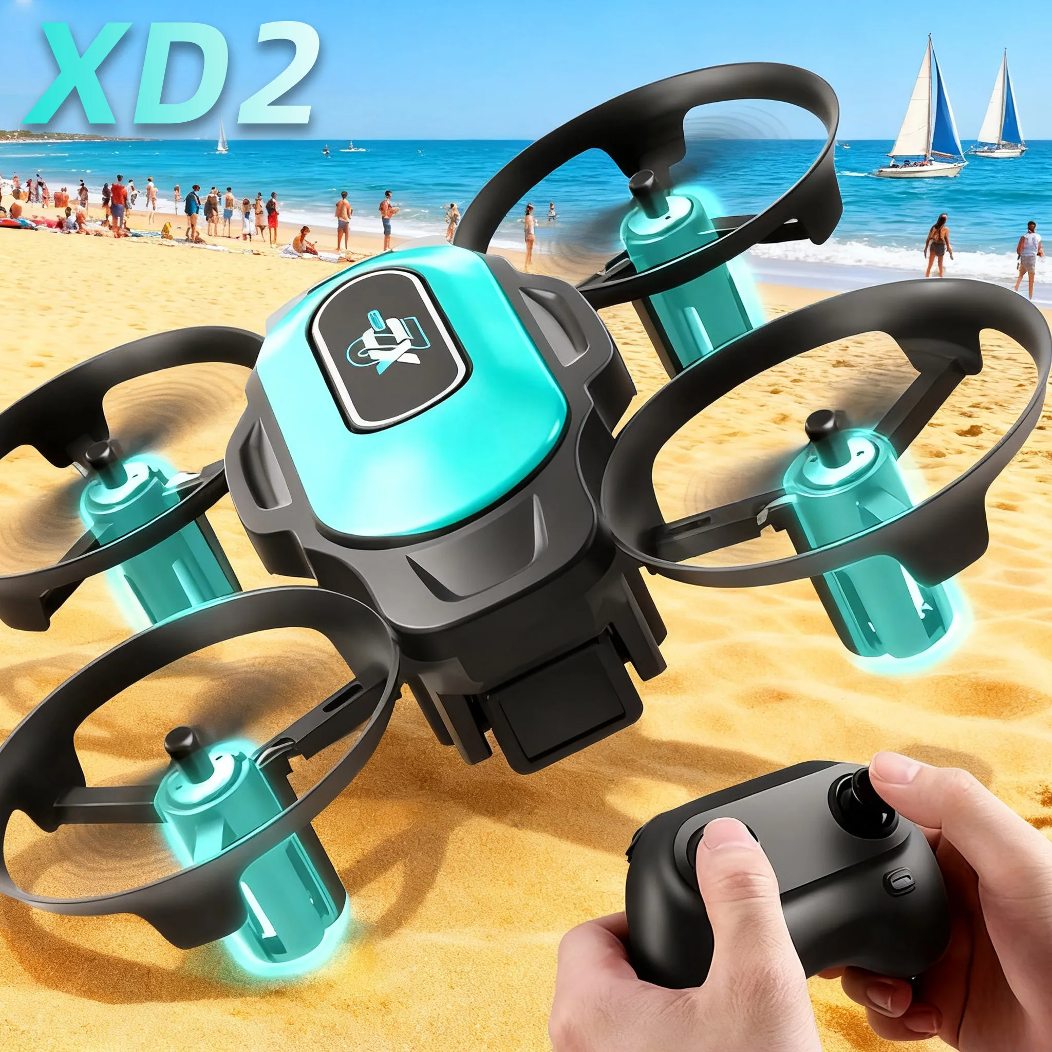 Drone Led Light - XD2 Mini Drone, 360 ° Akrobasi