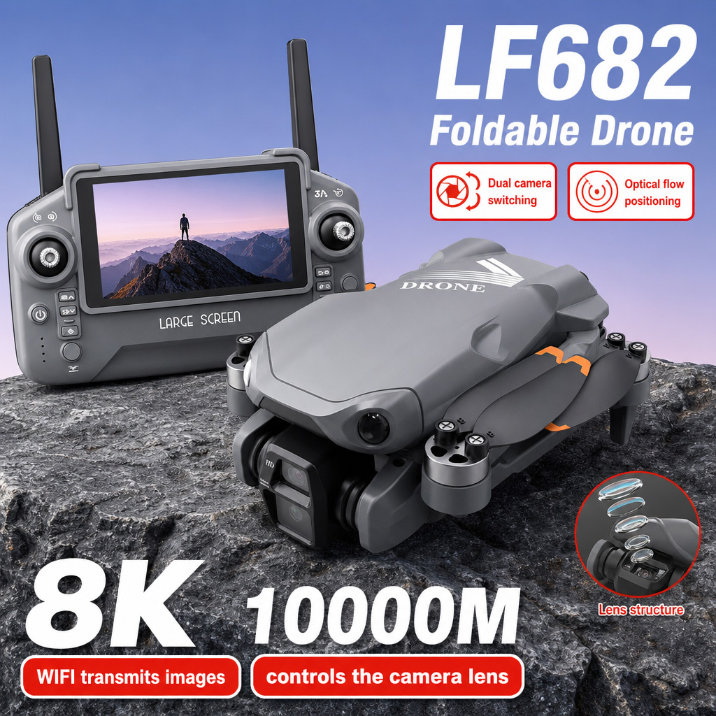 Drone Gps Mount - Hava Fotoğrafı LF682 Drone 8K HD