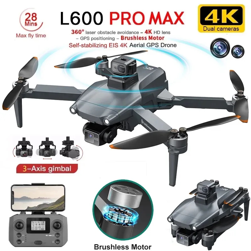 Drone Gps Mount - L600 PRO MAX GPS Drone Profesyonel