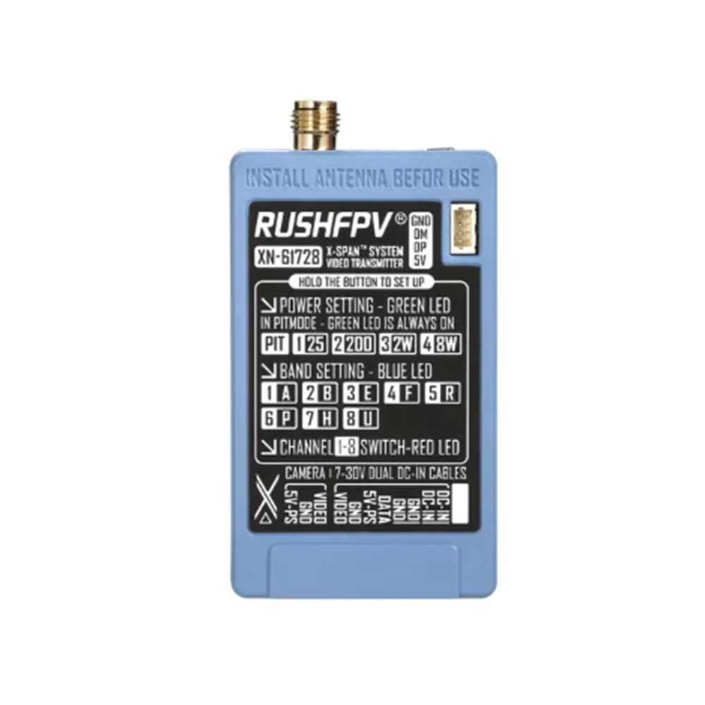 RUSHFPV 6.1‑7.2G 8W X61728 VTX - Drone Antenna incelemesi ve fiyatı