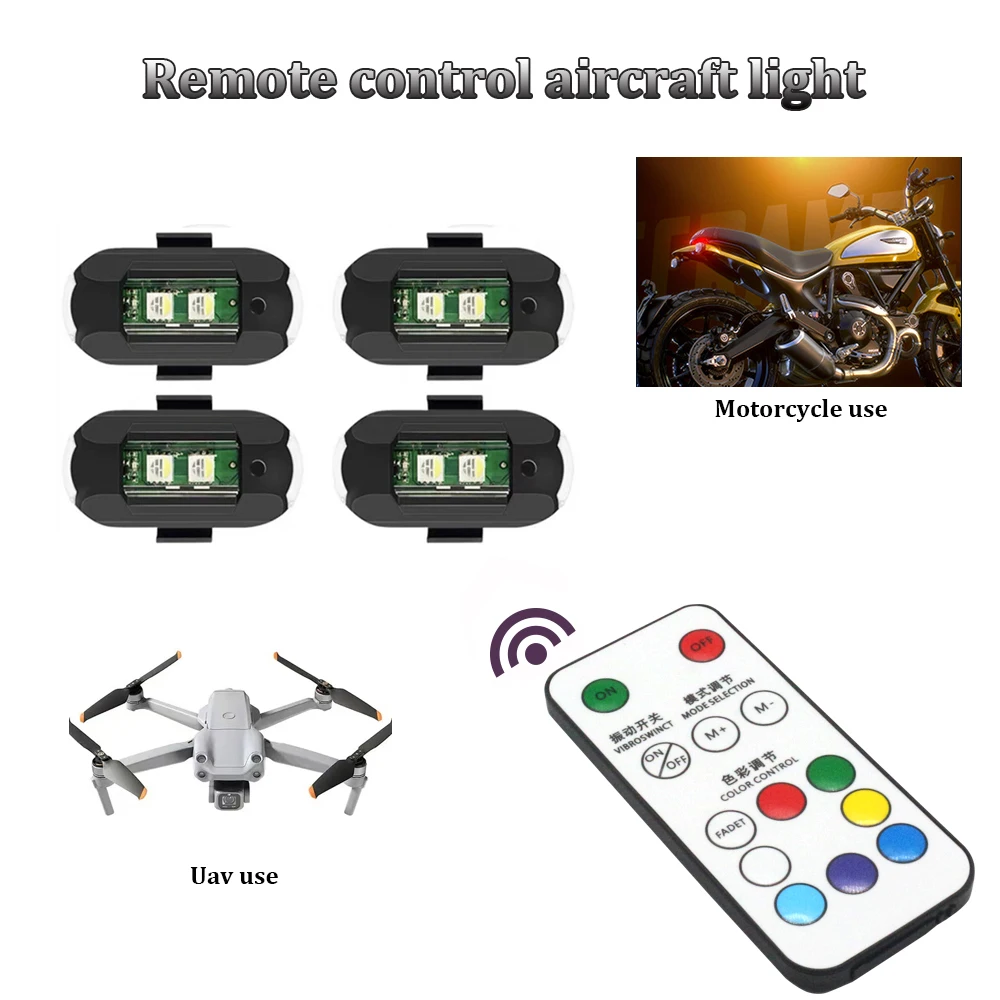 1 adet uzaktan LED RGB anti-ça - Drone Led Light incelemesi ve fiyatı