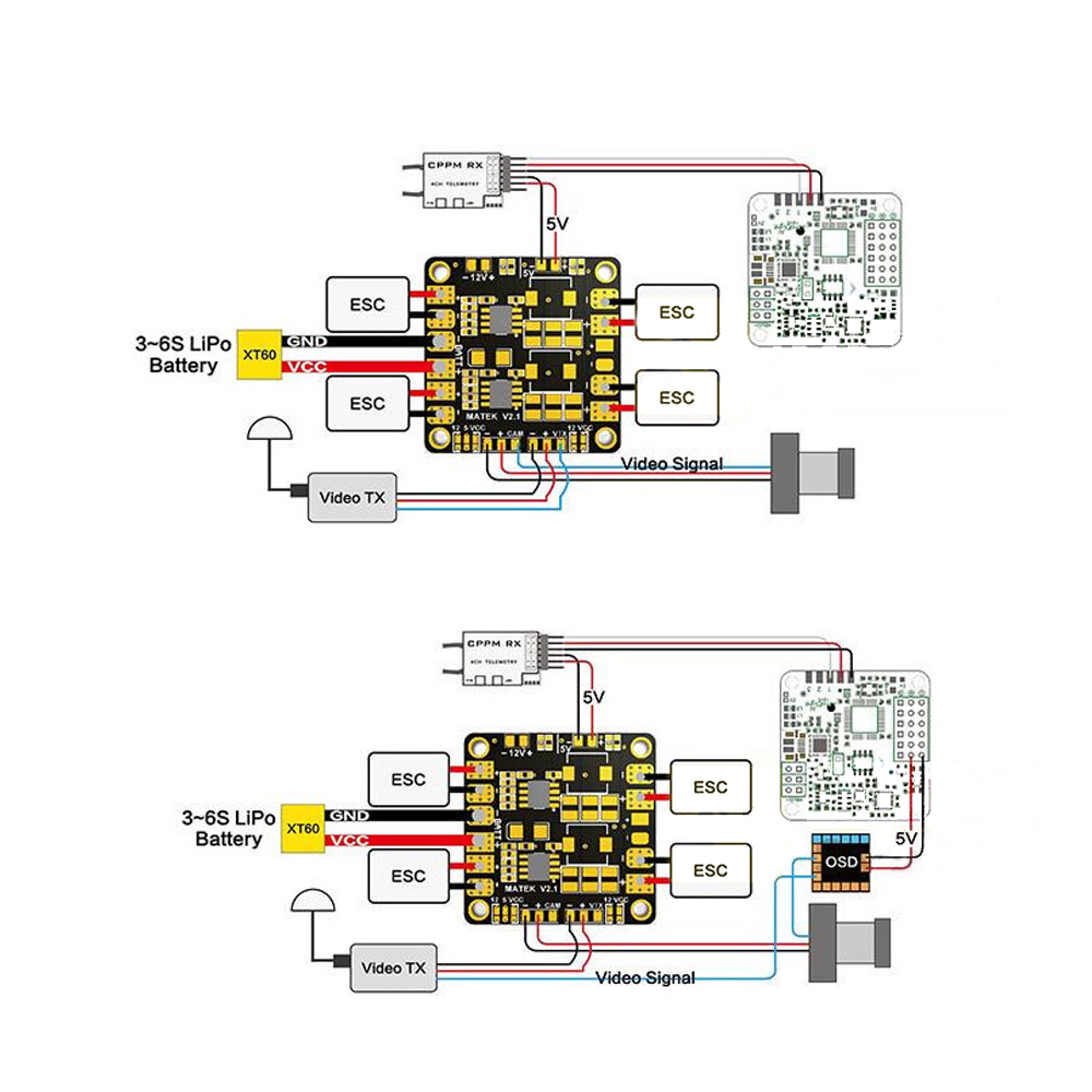 Mini güç Hub güç Matek PDB dağ - Drone Power Distribution Board incelemesi ve fiyatı