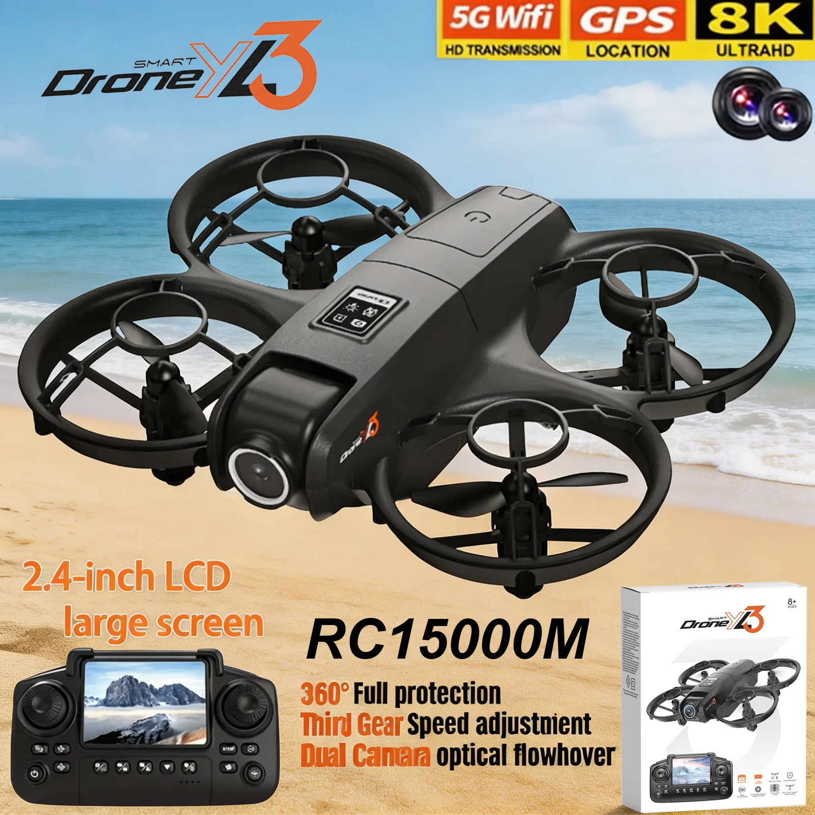 Yeni YL3 RC Drone 8K 1080P Gen - Drone Gps Mount incelemesi ve fiyatı
