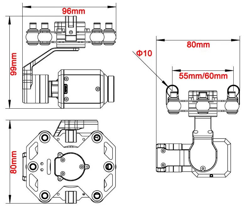 Tarot TL3T20 3 Eksenli Gimbal  - Drone Gimbal incelemesi ve fiyatı