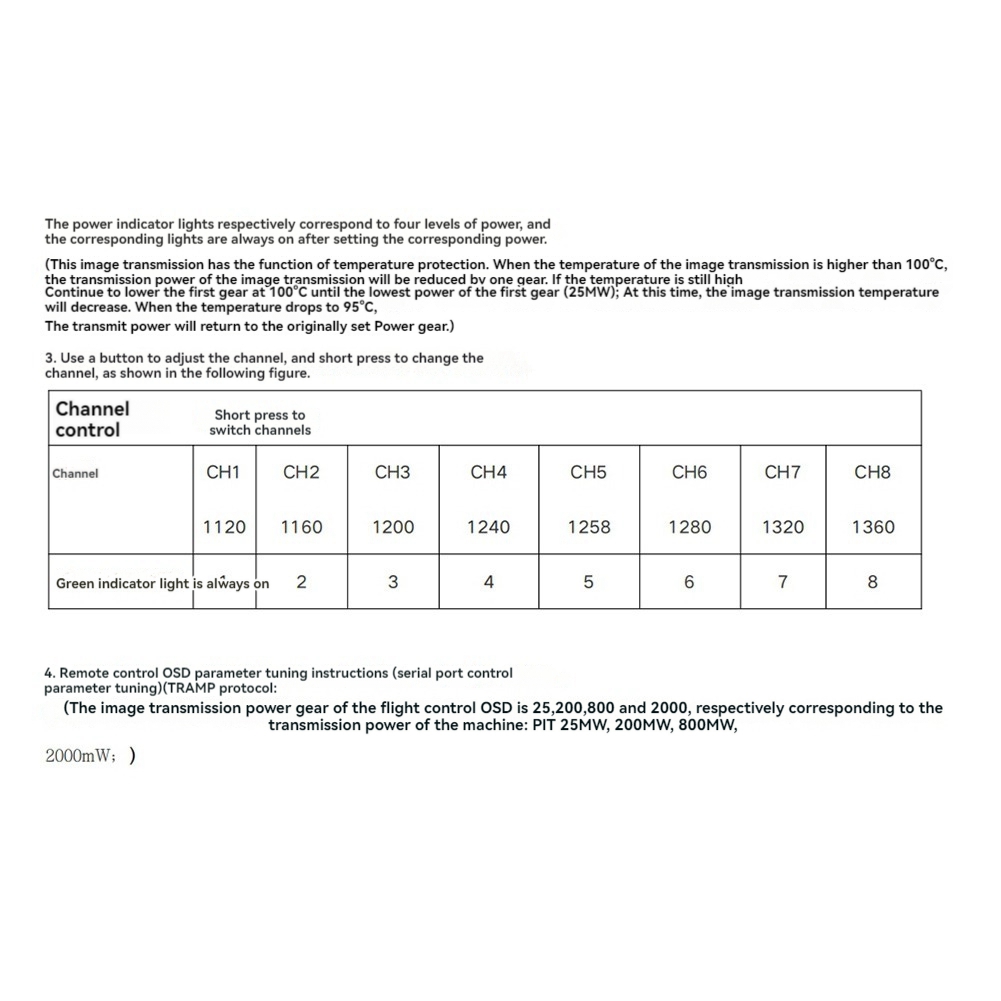 AS96-1.2G 2W VTX 8CH 2000Mw FP - Drone Transmitter incelemesi ve fiyatı